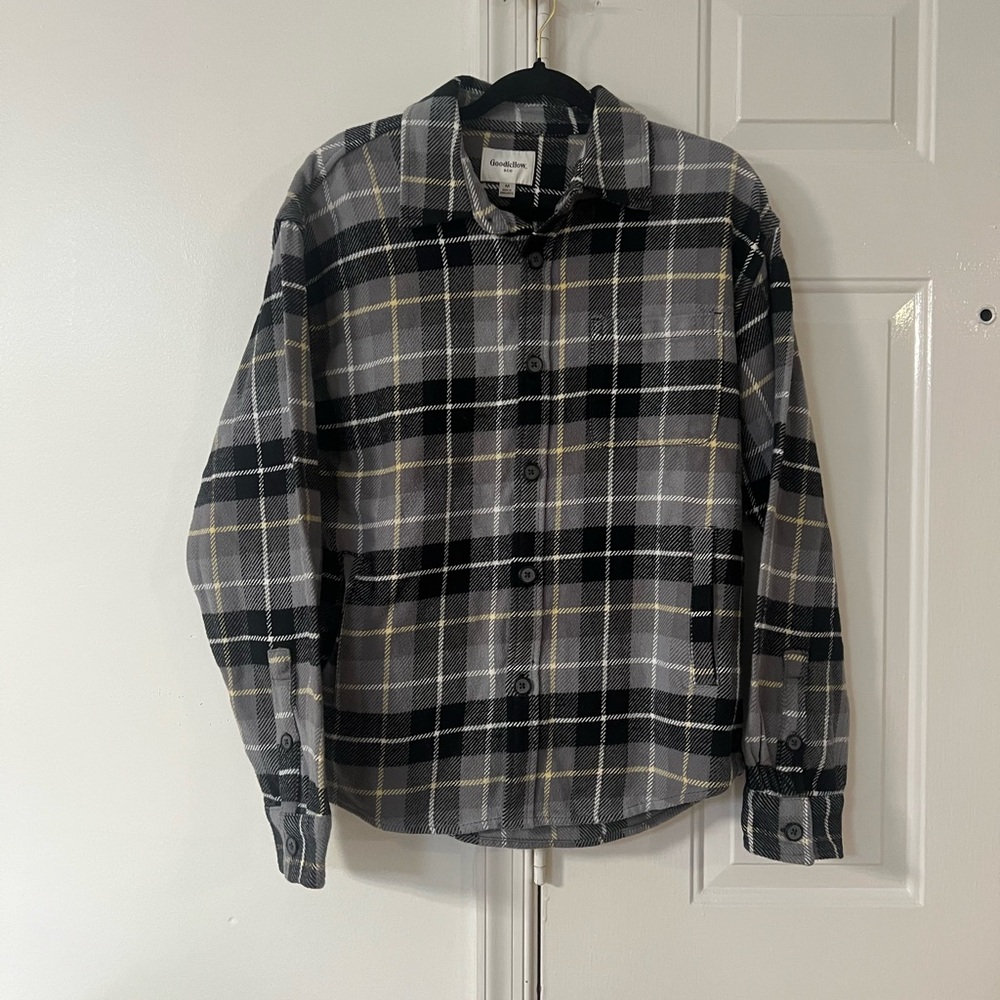 Goodfellow & Co Gray and Black Checkered Men's Shirt